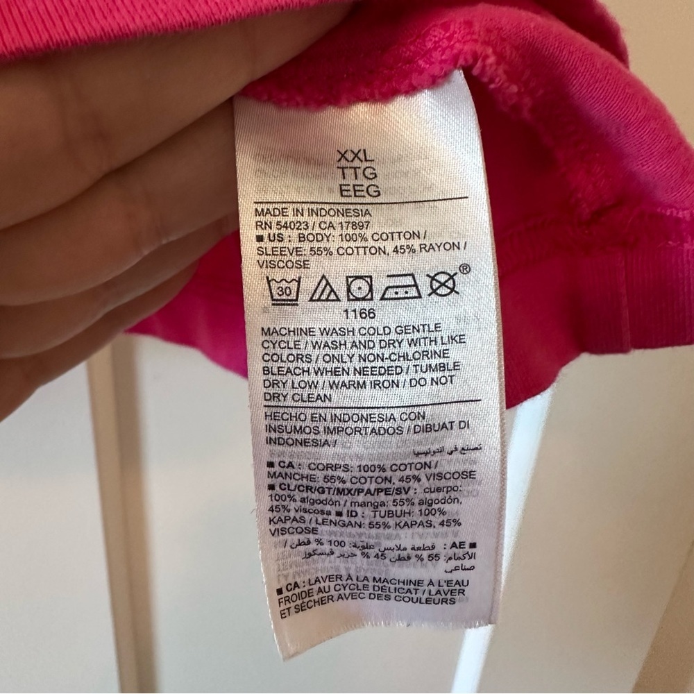 Old Navy Pink Ruffle Sleeve Cotton Top Size XXL - Picture 2 of 5